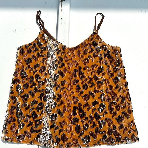 Ro & De Gold Sequin Camisole - Picture 5 of 7